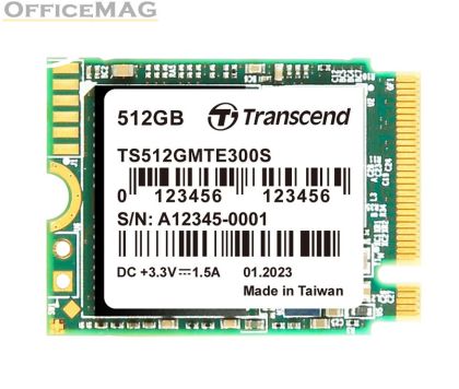 Твърд диск Transcend 512GB, M.2 2230, PCIe Gen3x4, NVMe, 3D TLC, DRAM-less