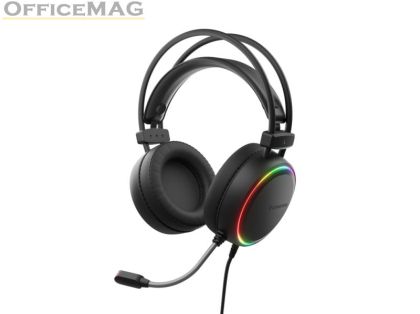 Слушалки Genesis Headset Neon 613 With Microphone RGB Illumination Black