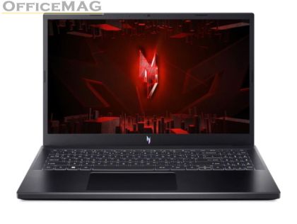 Лаптоп Acer Nitro V15, ANV15-51-72K9, Intel Core i7-13620H (up to 4.90 GHz, 24MB), 15.6" FHD IPS SlimBezel 144Hz, 16GB DDR5, 1024GB PCIe NVMe SSD, GeForce RTX 3050 6GB GDDR6, INTEL 2X2 AX+BT, HD Cam, FP, KB Backlight, No OS, Black