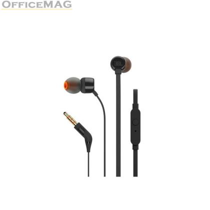 Слушалки JBL T110 BLK In-ear headphones