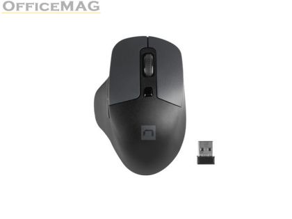 Мишка Natec Mouse Blackbird 2 Silent Wireless 1600 DPI Optical Right Hand Adapted, Black