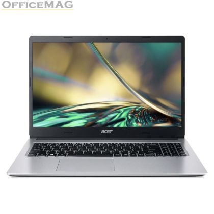 Лаптоп Acer Aspire 3, A315-44P-R8FG, AMD Ryzen 7 5700U (1.8GHz up to 4.3GHz, 8MB), 15.6" FHD IPS SlimBezel, AMD Radeon Graphics, 16GB DDR4, 512GB PCIe SSD, 802.11ax + BT, HD Camera, Silver, No Os