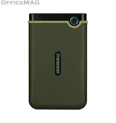 Твърд диск Transcend 2TB, 2.5" Portable HDD, StoreJet M3, Military Green, Slim