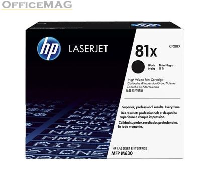 Консуматив HP 81X High Yield Black Original LaserJet Toner Cartridge