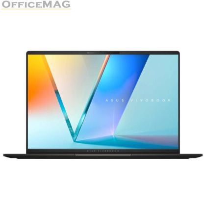 Лаптоп Asus Vivobook S M5606WA-MX075,AMD Ryzen AI 9 365 2.0GHz (34MB Cache, up to 5.0GHz,) ,16 " OLED (3200 x 2000 ) 16:10,24GB LPDDR5X (on BD),1TB SSD,Backlit Chiclet Keyboard 1-Zone RGB with Num-key, NO OS, Neutral Black, AI PC