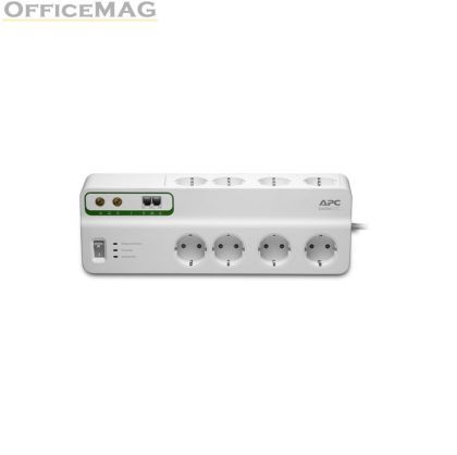 Филтър APC Performance SurgeArrest 8 outlets with Phone & Coax Protection 230V Germany