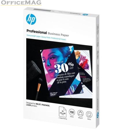 Хартия HP Inkjet, PageWide and Laser Professional Business Paper, A4, glossy, 180g/m2, 150 sheets