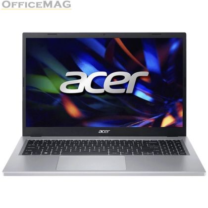 Лаптоп Acer Extensa EX215-33-34RK, Intel Core i3-N305 (up to 3.8 GHz, 6MB), 15.6" FHD (1920x1080), 8GB LPDDR5, SSD 512GB NVMe, Intel UMA, 802.11ac+ax, HD camera, BT, Win 11 Pro EDU, 2Y Warranty, Silver