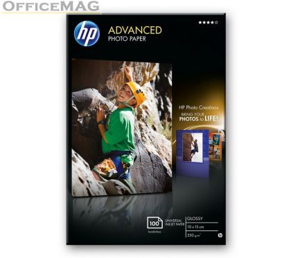 Хартия HP Advanced Glossy Photo Paper-100 sht/10 x 15 cm borderless