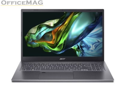 Лаптоп Acer Aspire 5, A515-58P-36JU, Intel Core i3-1315U (3.3GHz up to 4.50GHz, 10MB), 15.6" FHD (1920 x 1080) IPS SlimBezel, 16 GB LPDDR5, 512GB PCIe NVMe SSD, Intel UMA, Wifi 802.11AX, BT, HD Cam+mic, No OS, Gray