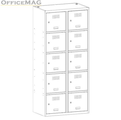 Метален гардероб Malow Wardrobe Locker SUS425W С 10 отделения, 80x50x180 cm Цвят по избор