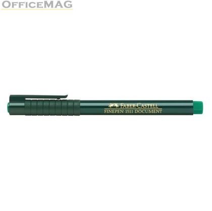 Тънкописец Faber-Castell 1511 0.4 mm Зелен