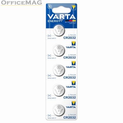 Батерия Varta Electronics Lithium CR2032 Литиева, 3V, 5 бр.