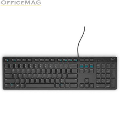 Клавиатура Dell KB216 Wired Multimedia Keyboard Bulgarian Black