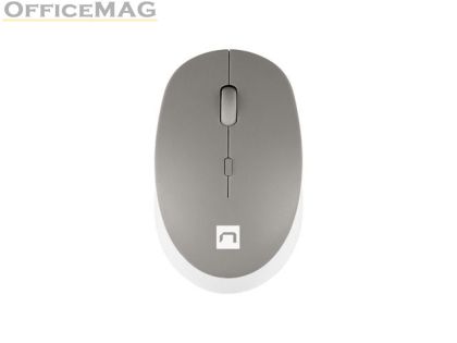 Мишка Natec Mouse Harrier 2, 1600 DPI Bluetooth 5.1 White-Grey