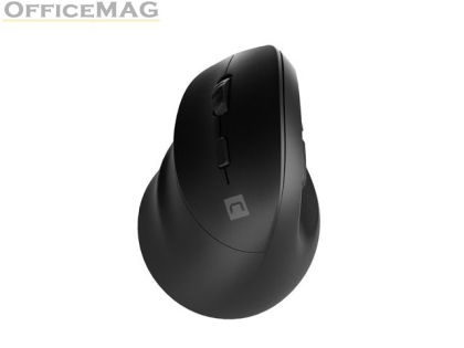 Мишка Natec Vertical Mouse Crake 2  BLUETOOTH 5.2 + 2.4GHZ BLACK 2400dpi, Left handed, black