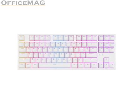 Клавиатура Genesis Gaming Keyboard Thor 404 TKL White RGB Backlight US Layout Brown Switch