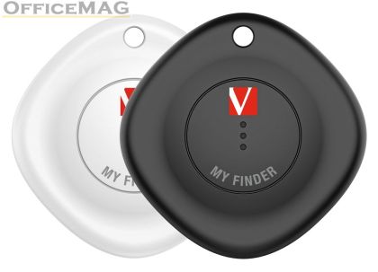 Проследяващо устройство Verbatim MYF-02 MyFinder Bluetooth Item Finder 2 pack Black/White