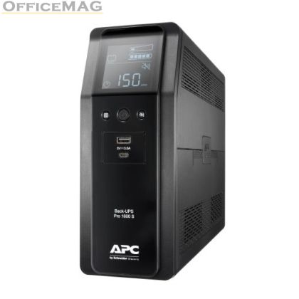 Непрекъсваем ТЗИ APC Back UPS Pro BR 1600VA, 230V, Sinewave, 8 Outlets, AVR, LCD interface