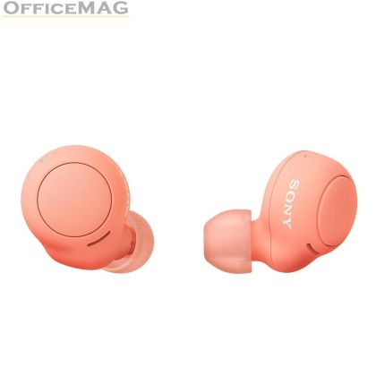 Слушалки Sony Headset WF-C500, orange