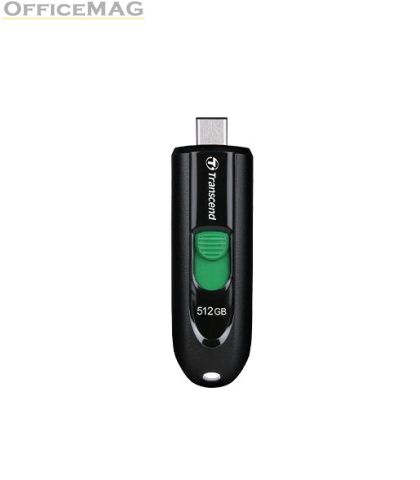 Памет Transcend 512GB, USB3.2, Pen Drive, Type-C, Capless, Black