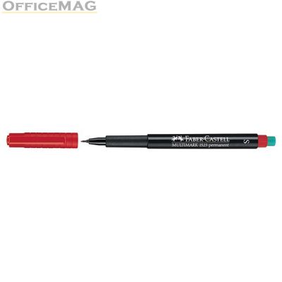 Универсален перманентен OHP маркер Faber-Castell 1523 S 0.4 mm Червен