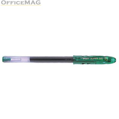 Гел химикалка Pilot Super Gel 0.7 mm Зелена