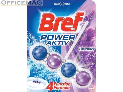 Ароматизатор за тоалетна Bref WC Power Activ Блокче, комплект 50 g, Lavender