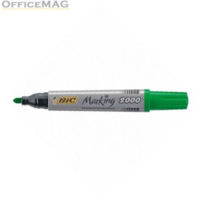 Перманентен маркер Bic 2000 Объл връх 1.7 mm Зелен