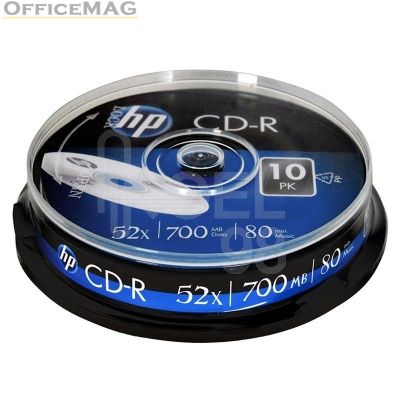 CD-R HP 52x 700 MB 10 бр., шпиндел