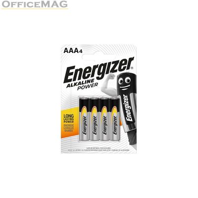 Батерия Energizer Alkaline Power R03/AAA Алкална, 1.5V, 3+1 бр.