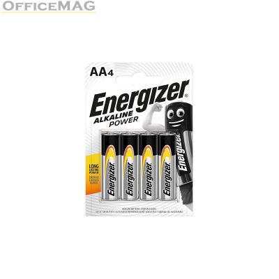 Батерия Energizer Alkaline Power R06/AA Алкална, 1.5V, 3+1 бр.