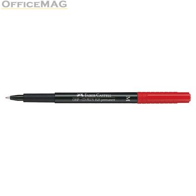 Универсален перманентен OHP маркер Faber-Castell 1525 М 1.0 mm Червен