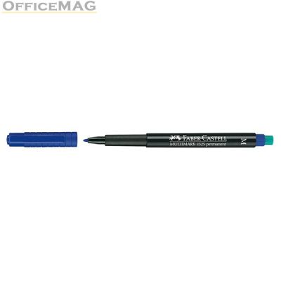 Универсален перманентен OHP маркер Faber-Castell 1525 М 1.0 mm Син