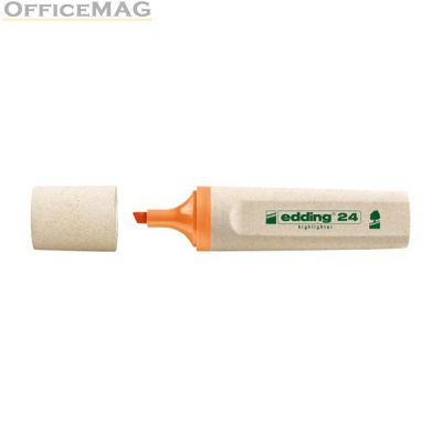 Текст маркер Edding 24 Ecoline Скосен връх 2-5 mm Оранжев