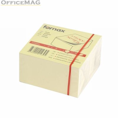 Самозазепващи листчета Fornax 75x75 mm 450 л. Жълт