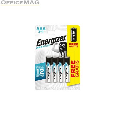 Батерия Energizer MAX PLUS R03/AAA Алкална супер усилена, 1.5V, 3+1 бр.