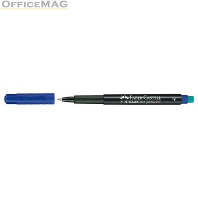 Универсален перманентен OHP маркер Faber-Castell 1513 F 0.6 mm Син