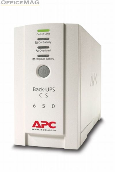 Непрекъсваем ТЗИ APC Back-UPS CS 650VA, USB or serial connectivity