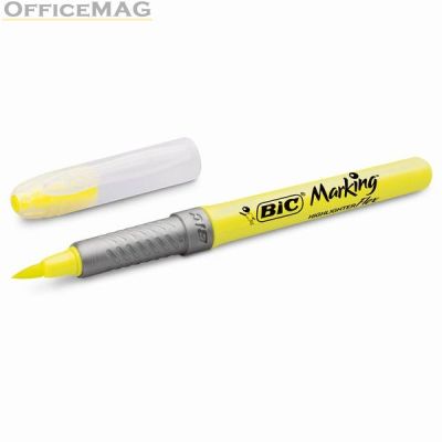 Текст маркер Bic Marking Flex Объл връх 1-5 mm Жълт