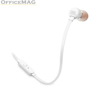 Слушалки JBL T110 WHT In-ear headphones