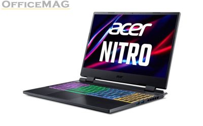 Лаптоп Acer Nitro 5, AN515-58-72NW, Intel Core i7-12650H (up to 4.70 GHz, 24MB), 15.6" QHD IPS 165Hz SlimBezel, 16GB DDR5, 1024GB PCIe NVMe SSD, GeForce RTX 4060 8GB GDDR6, INTEL 2X2 AX+BT Killer 1650i, HD Cam, HDD upgrade kit, KB Backlight, No OS, Black