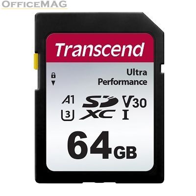 Памет Transcend 64GB SD Card UHS-I U3 A1 Ultra Performance