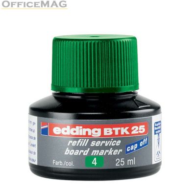 Мастило Edding BTK-25 За маркери за бяла дъска, 25 ml Зелено