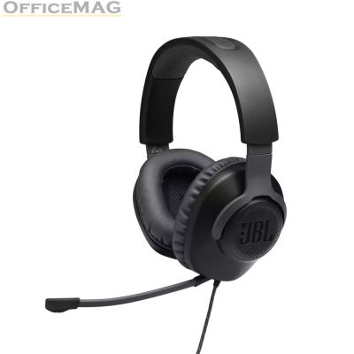 Слушалки JBL QUANTUM 100 BLK Wired over-ear gaming headset with a detachable mic