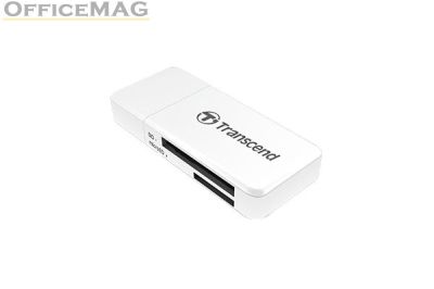 Четец за карти Transcend SD/microSD Card Reader, USB 3.1 Gen 1, White