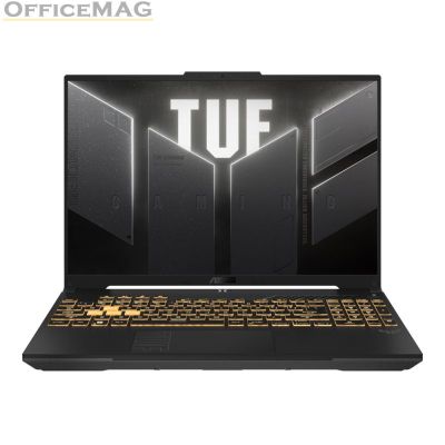 Лаптоп Asus TUF F16 FX607JV-N3109, i7-13650HX 2.4 GHz (24M  Cache, up to 4.9 GHz, 14 cores), 16" FHD+ (1920x 1200) 16:10,165z,16GB DDR5 ,1TB PCIe 4.0,RTX 4060 8GB GDDR6, Wi-Fi 6(802.11ax)Backlit Chiclet Keyboard 1-Zone RGB, no OS, Mecha Gray