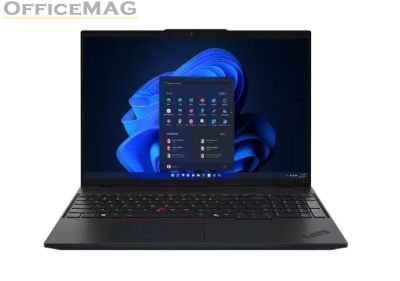 Лаптоп Lenovo ThinkPad L16 G1 Intel Core Ultra 7 155U (up to 4.8GHz, 12MB), 32GB(16+16) DDR5-5600, 1TB SS, 16" WUXGA (1920x1200) IPS AG, Intel Graphics, 5MP&IR Cam, Backlit KB, Black, WLAN, BT, 3cell, SCR, FPR, Win11Pro, 3Y Onsite