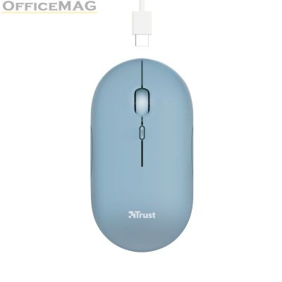 Мишка TRUST Puck Wireless & BT Rechargeable Mouse Blue