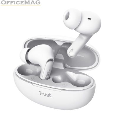 Слушалки TRUST Yavi Bluetooth ENC Earbuds White